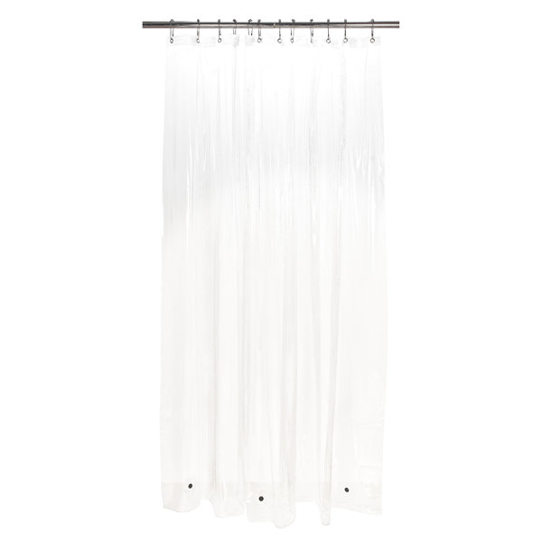 Symple Stuff Falko Hotel Weight Plastic Solid Shower Curtain Liner